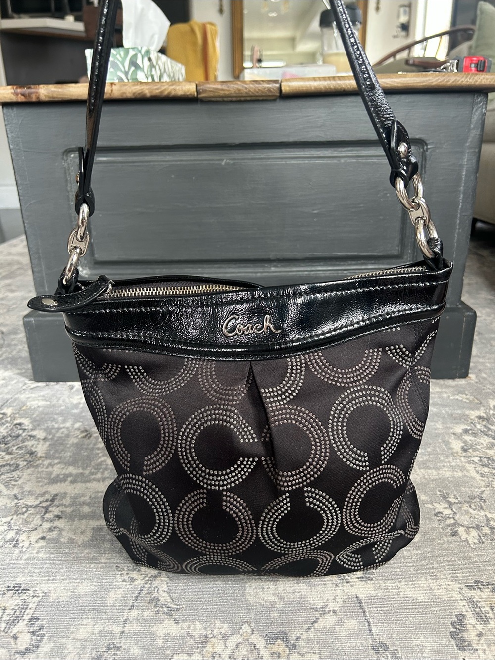 Coach Y2K Ashley Dotted Op Art F20088 Shoulder Bag